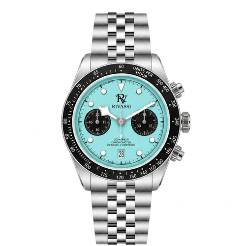 Rivassi Black Bay Chrono Summer Blue
