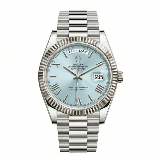 Rolex Day-Date 228236 Platinum Ice Blue
